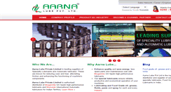 Desktop Screenshot of aarnalube.com